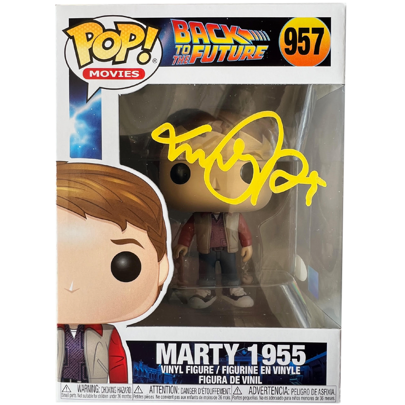 Michael J Fox - Autographed Marty 1955 Pop