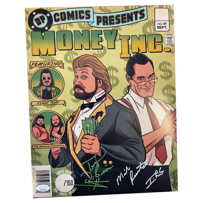 Money Inc - Autographed Comic Print