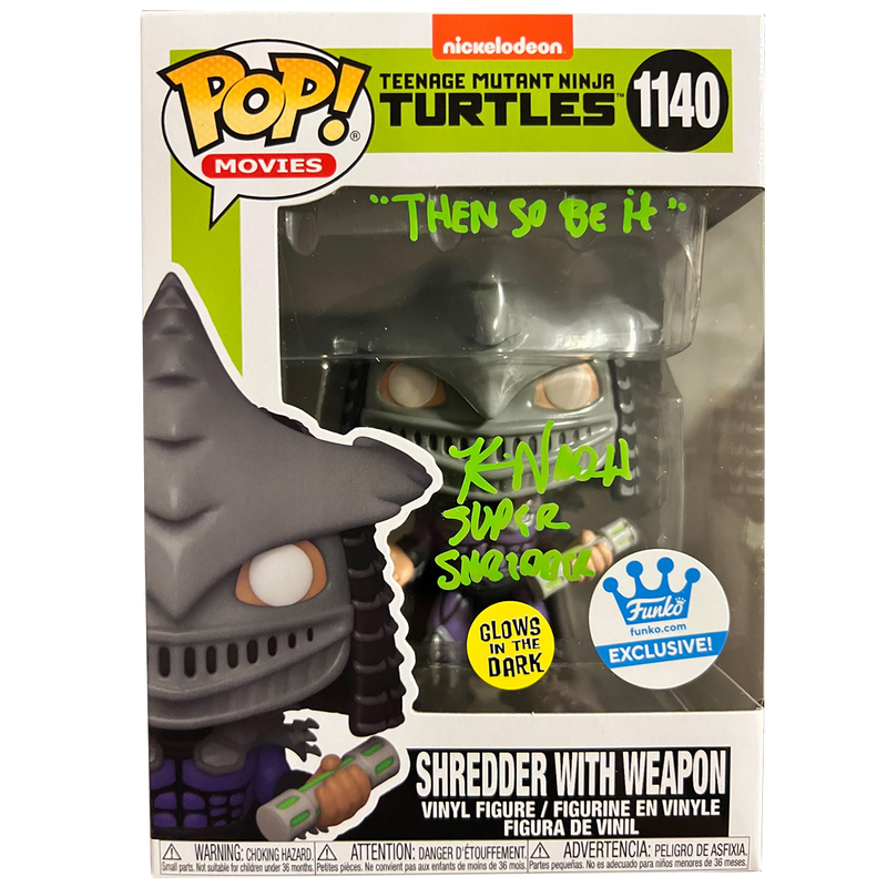 Kevin Nash Autographed Super Shredder Pop - FUNKO EXCLUSIVE