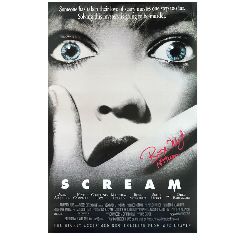 Rose McGowan Autographed Scream Mini-Poster #2
