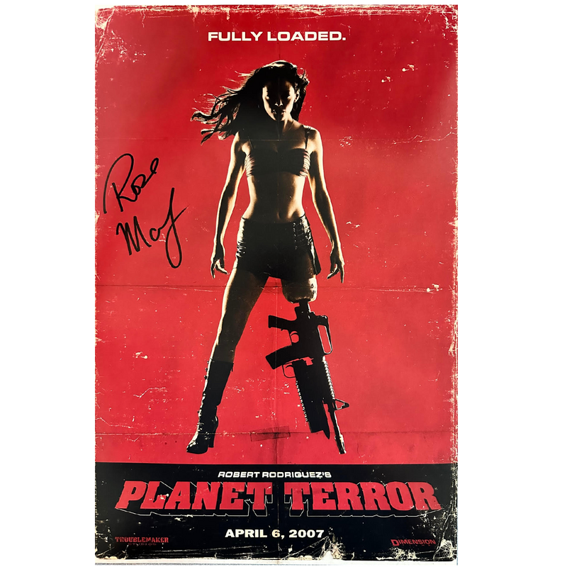 Rose McGowan Autographed Planet Terror Poster #1