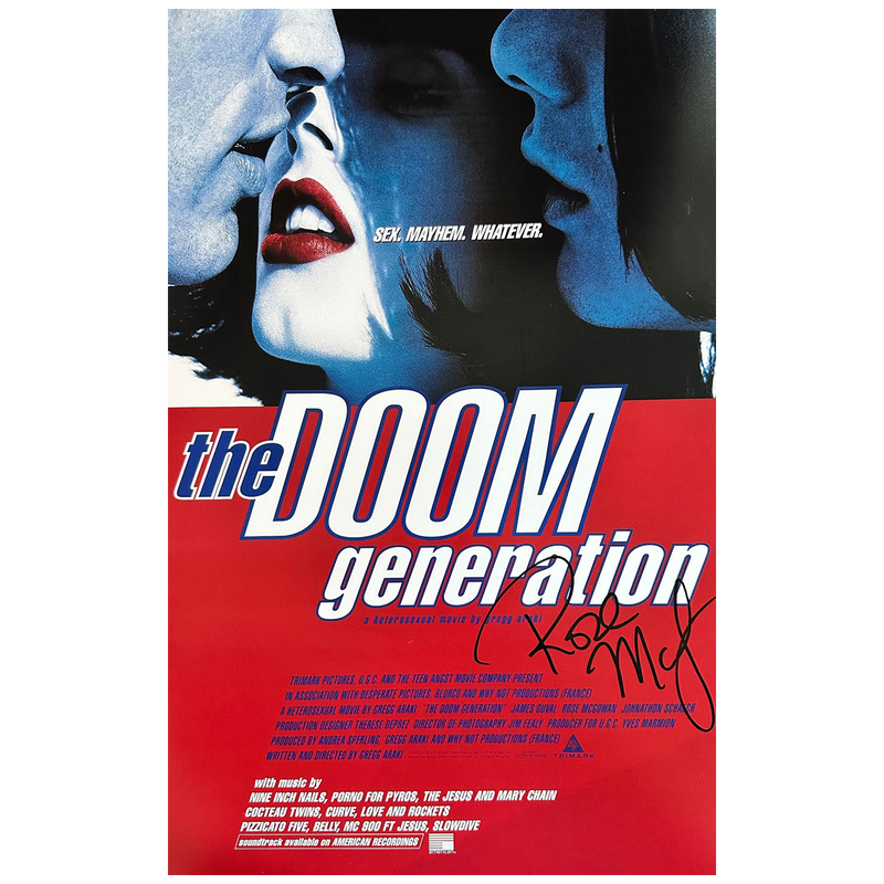 Rose McGowan Autographed 'Doom' Generation Mini-Poster