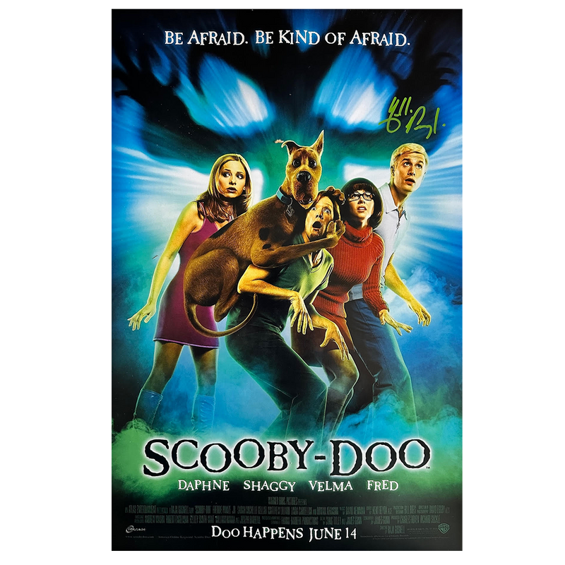 Freddie Prinze Jr. Autographed Scooby-Doo Poster