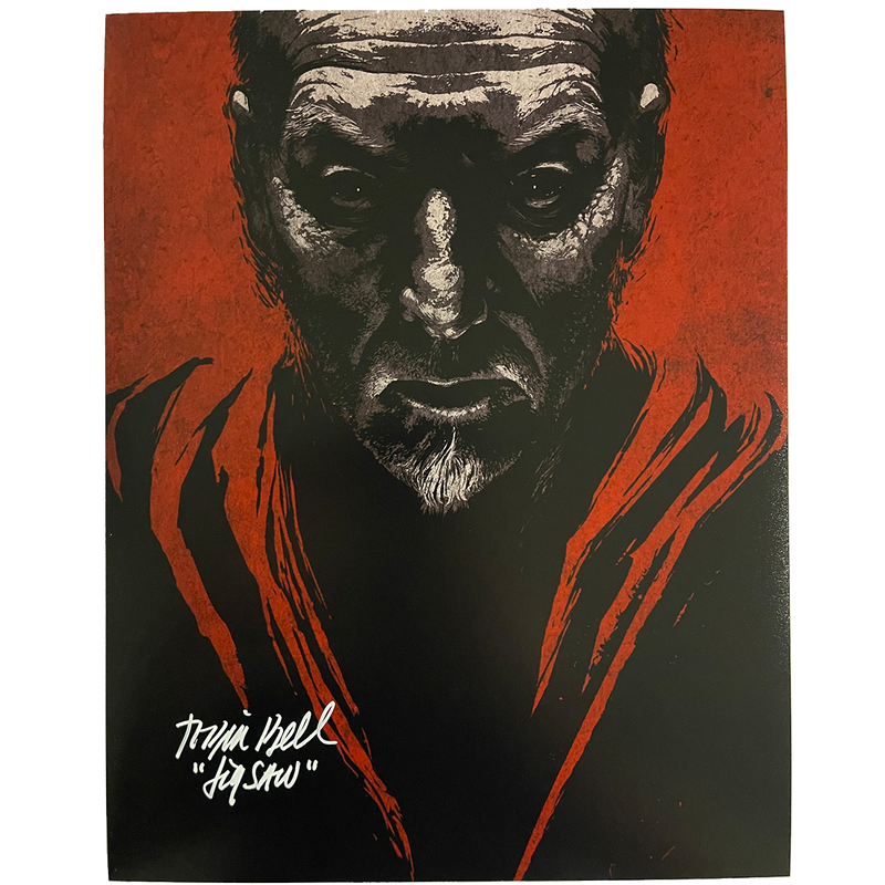 Tobin Bell - Autographed 11" x 14" Print - Red/Black Jigsaw