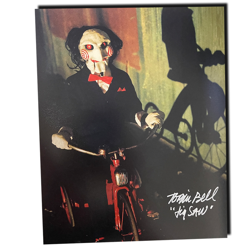Tobin Bell - Autographed 8"x10" Print - Billy on Tricycle
