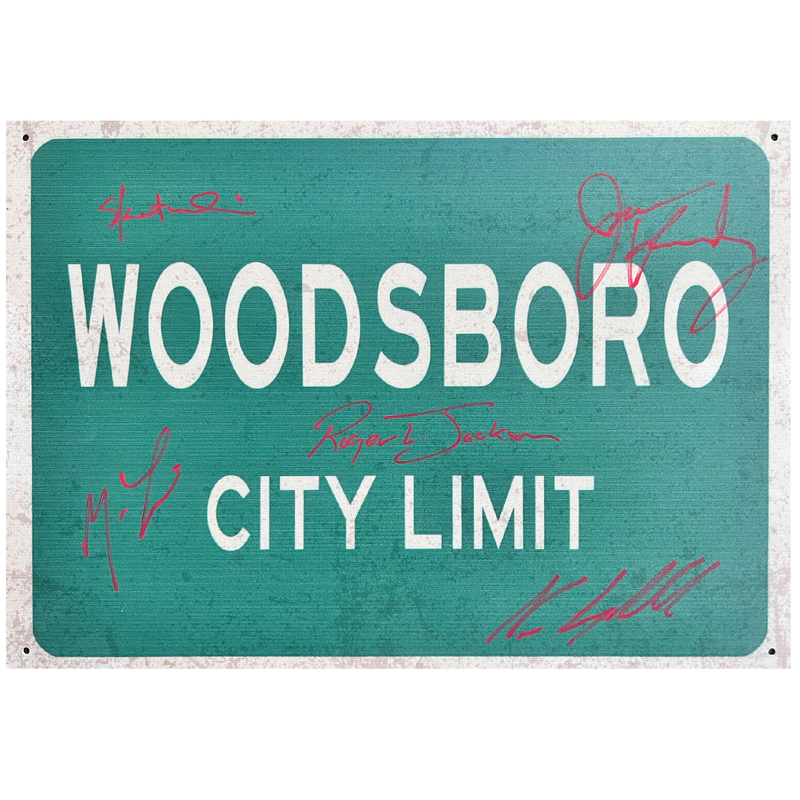 Woodsboro Autographed Street Sign